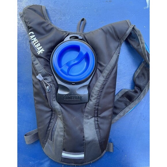 CamelBak Hydrobak Hydration Pack 50 oz Black Gray Hiking Water Backpack - Picture 1 of 12